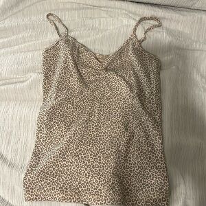 y2k cheetah print tank